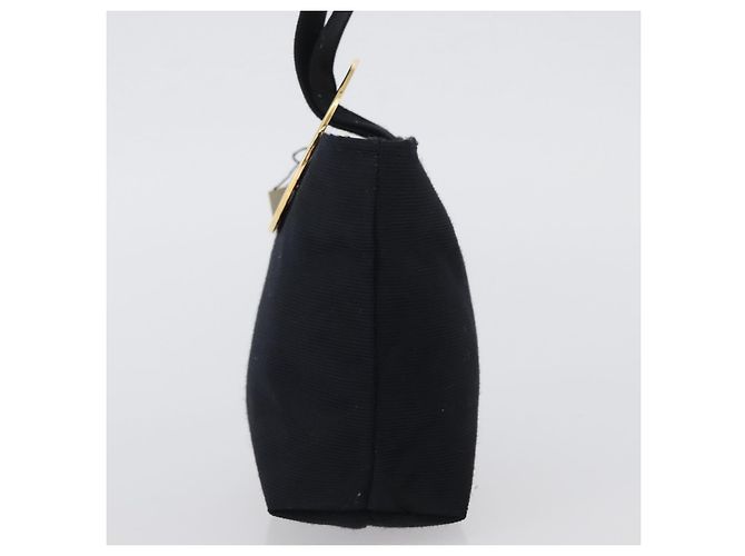 Pochette Circolare CÉLINE Canvas Nero Oro Auth LNZ123A D'oro - vista 3