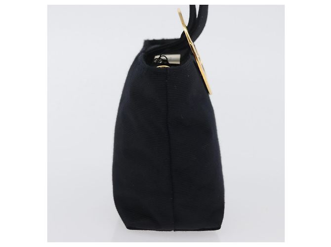 Pochette Circolare CÉLINE Canvas Nero Oro Auth LNZ123A D'oro - vista 4