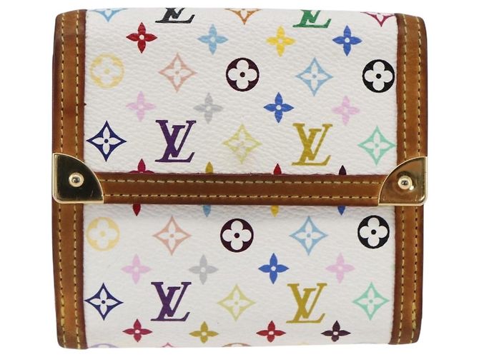 LOUIS VUITTON Multicolor Geldbörse Scheine Kreditkarten M92983 Auth LNZ364 Weiß - Ansicht 13