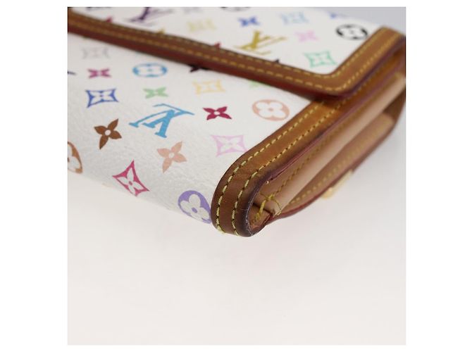 LOUIS VUITTON Multicolor Geldbörse Scheine Kreditkarten M92983 Auth LNZ364 Weiß - Ansicht 15