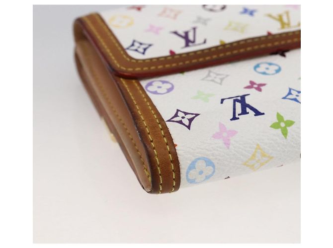 LOUIS VUITTON Multicolor Geldbörse Scheine Kreditkarten M92983 Auth LNZ364 Weiß - Ansicht 16