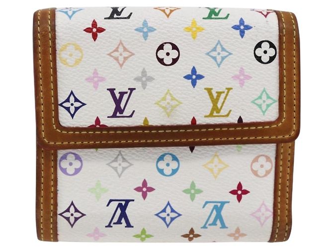 LOUIS VUITTON Multicolor Geldbörse Scheine Kreditkarten M92983 Auth LNZ364 Weiß - Ansicht 2