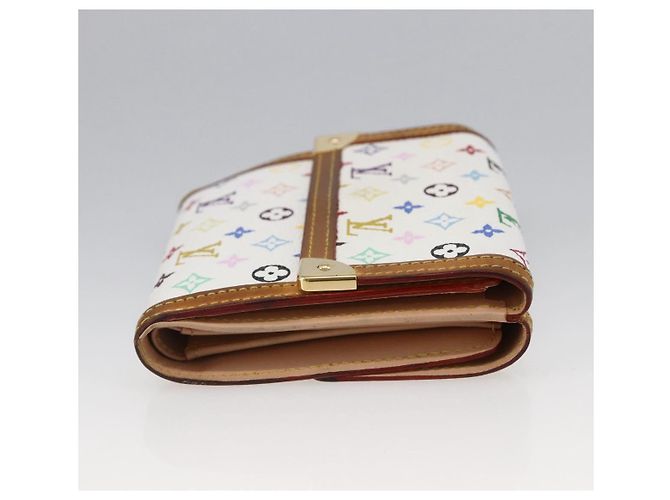 LOUIS VUITTON Multicolor Geldbörse Scheine Kreditkarten M92983 Auth LNZ364 Weiß - Ansicht 4