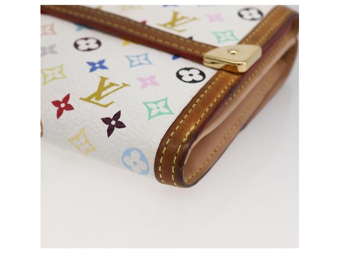 LOUIS VUITTON Multicolor Geldbörse Scheine Kreditkarten M92983 Auth LNZ364 Weiß - Ansicht 7