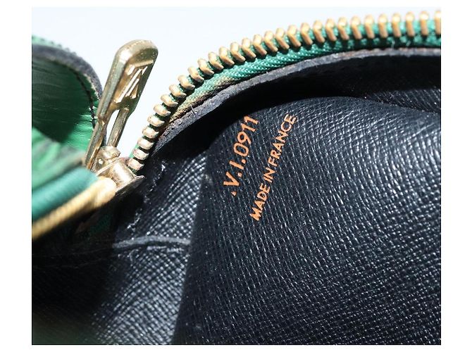 LOUIS VUITTON Borsa a Spalla Epi Jeune Fille MM Verde M52154 LV Auth LNZ042 - vista 12