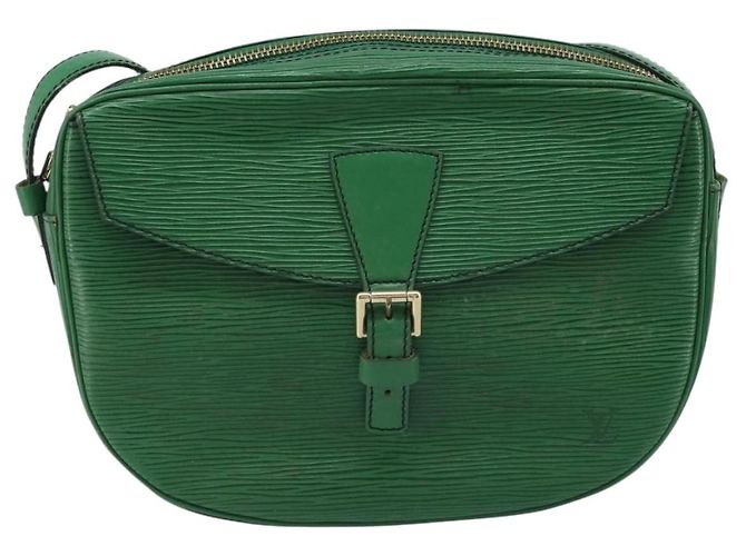 LOUIS VUITTON Borsa a Spalla Epi Jeune Fille MM Verde M52154 LV Auth LNZ042 - vista 13
