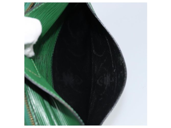 LOUIS VUITTON Borsa a Spalla Epi Jeune Fille MM Verde M52154 LV Auth LNZ042 - vista 24