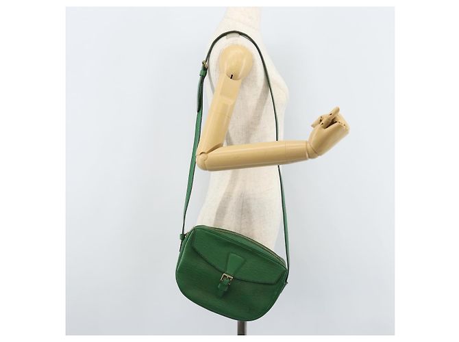 LOUIS VUITTON Borsa a Spalla Epi Jeune Fille MM Verde M52154 LV Auth LNZ042 - vista 25