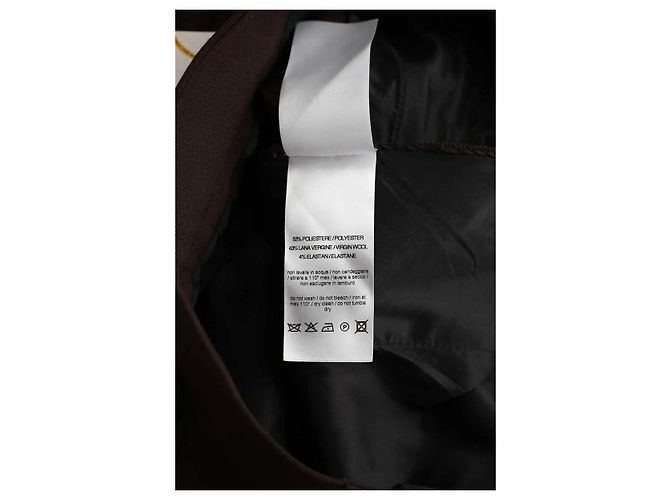 Autre Marque Pantalones anchos marrones Castaño - vista 6