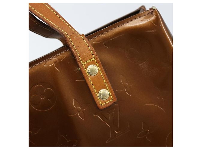 LOUIS VUITTON Monogram Vernis Reade PM Borsa a Mano Bronzo M91146 LV Auth gh1803 - vista 18