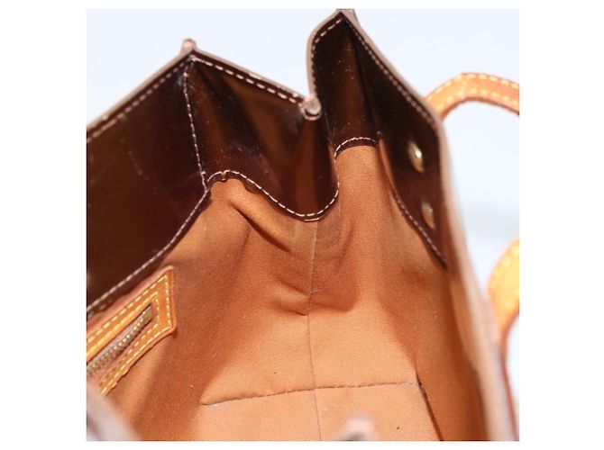 LOUIS VUITTON Monogram Vernis Reade PM Borsa a Mano Bronzo M91146 LV Auth gh1803 - vista 20
