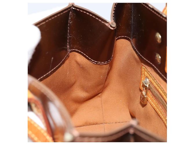 LOUIS VUITTON Monogram Vernis Reade PM Borsa a Mano Bronzo M91146 LV Auth gh1803 - vista 21
