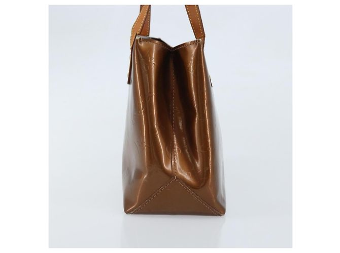 LOUIS VUITTON Monogram Vernis Reade PM Borsa a Mano Bronzo M91146 LV Auth gh1803 - vista 3