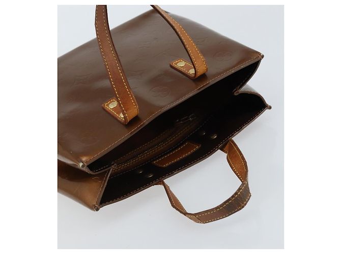 LOUIS VUITTON Monogram Vernis Reade PM Borsa a Mano Bronzo M91146 LV Auth gh1803 - vista 6