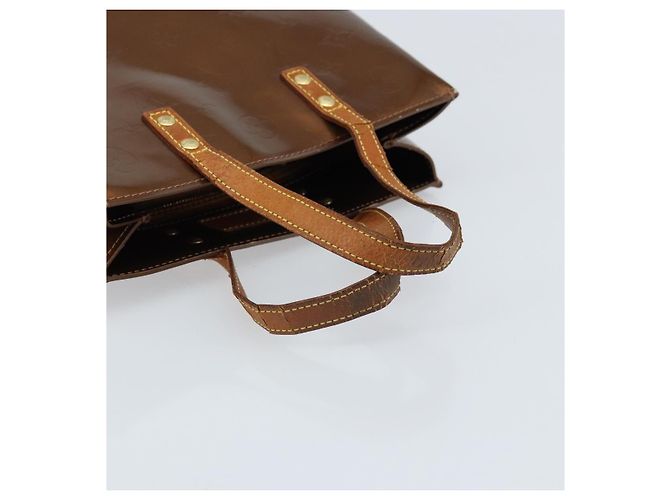 LOUIS VUITTON Monogram Vernis Reade PM Borsa a Mano Bronzo M91146 LV Auth gh1803 - vista 7