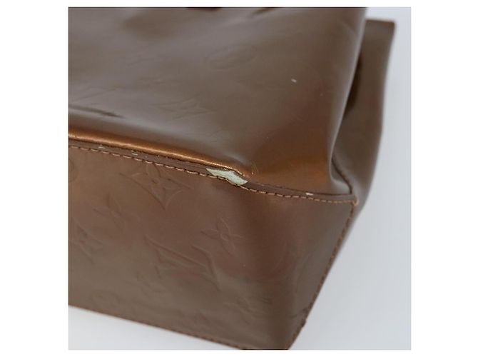 LOUIS VUITTON Monogram Vernis Reade PM Borsa a Mano Bronzo M91146 LV Auth gh1803 - vista 9