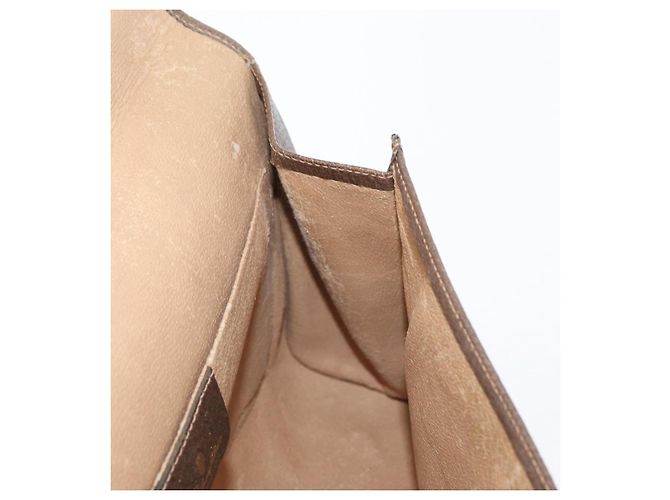GUCCI GG Supreme Web Sherry Line Clutch Bag PVC Beige 156 01 031 Auth fm5185 - vista 18