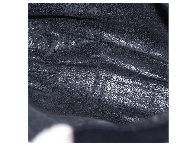 Bamboo Borsa a Mano in Bambù GUCCI Camoscio Nero Oro 001 3754 1638 Auth ep13532 D'oro - vista 10