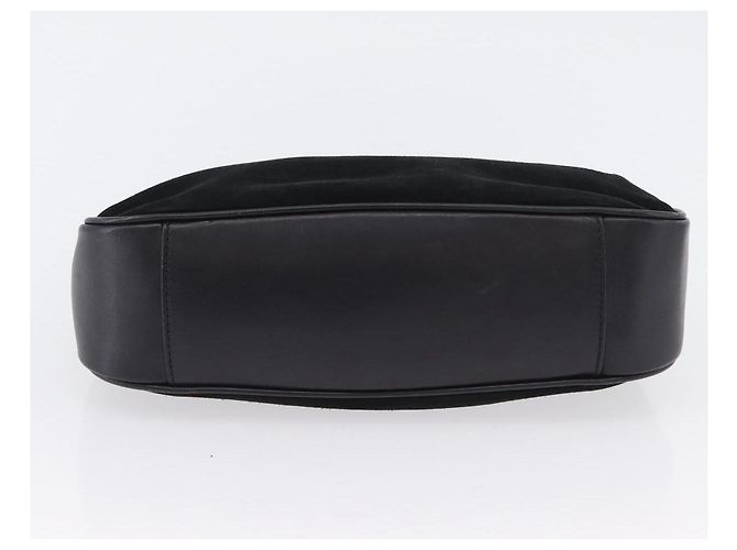 Bamboo Borsa a Mano in Bambù GUCCI Camoscio Nero Oro 001 3754 1638 Auth ep13532 D'oro - vista 5
