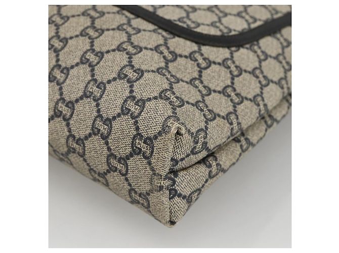 Borsa tote in PVC Navy Gold della linea Sherry GG Plus di GUCCI Auth LNZ421 - vista 9