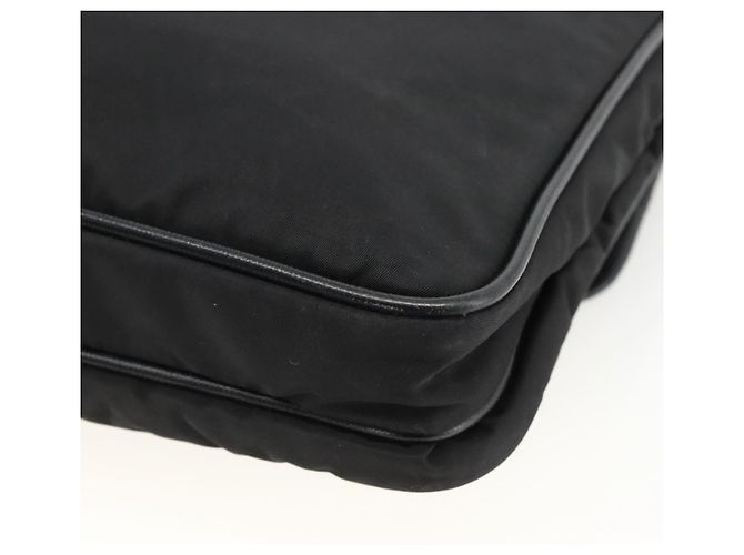 Borsa a Spalla PRADA in Nylon Nero Argento Autentica bs32792 - vista 15
