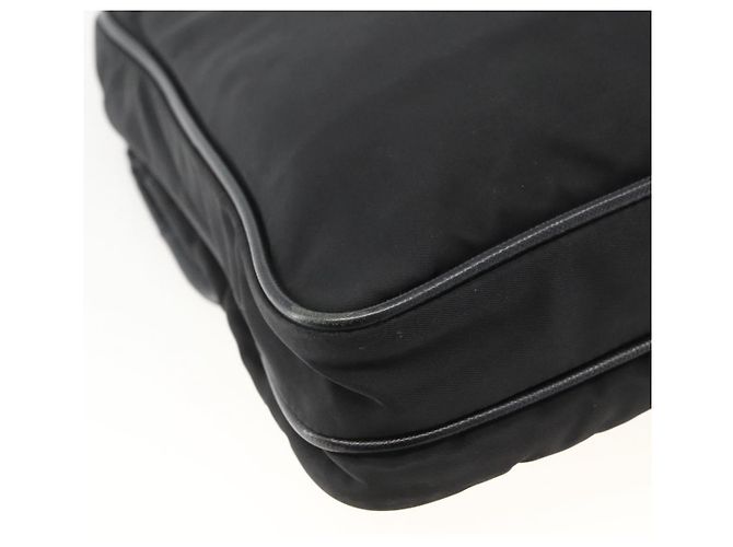 Borsa a Spalla PRADA in Nylon Nero Argento Autentica bs32792 - vista 16