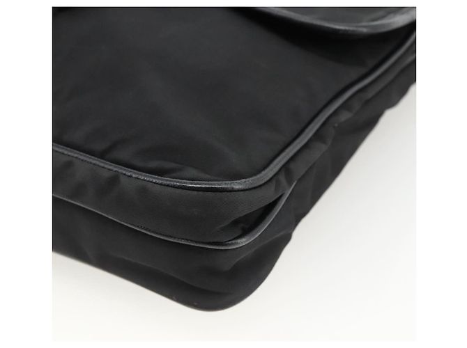 Borsa a Spalla PRADA in Nylon Nero Argento Autentica bs32792 - vista 9