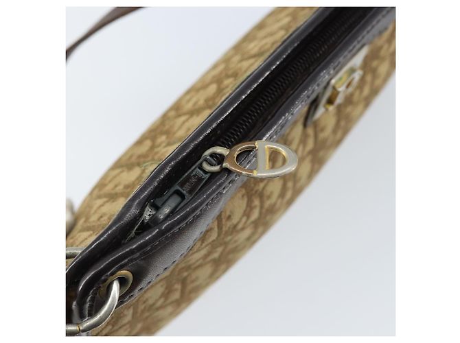 Borsa a Spalla in Tela Trotter Christian Dior Marrone Oro Auth 172857 D'oro - vista 10