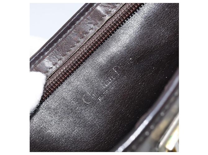 Borsa a Spalla in Tela Trotter Christian Dior Marrone Oro Auth 172857 D'oro - vista 11