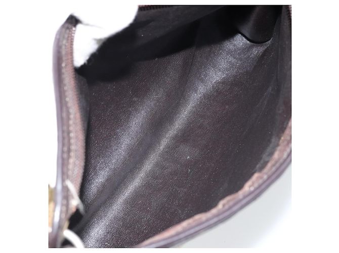 Borsa a Spalla in Tela Trotter Christian Dior Marrone Oro Auth 172857 D'oro - vista 12