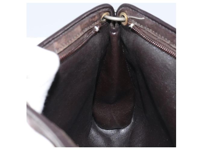 Borsa a Spalla in Tela Trotter Christian Dior Marrone Oro Auth 172857 D'oro - vista 20