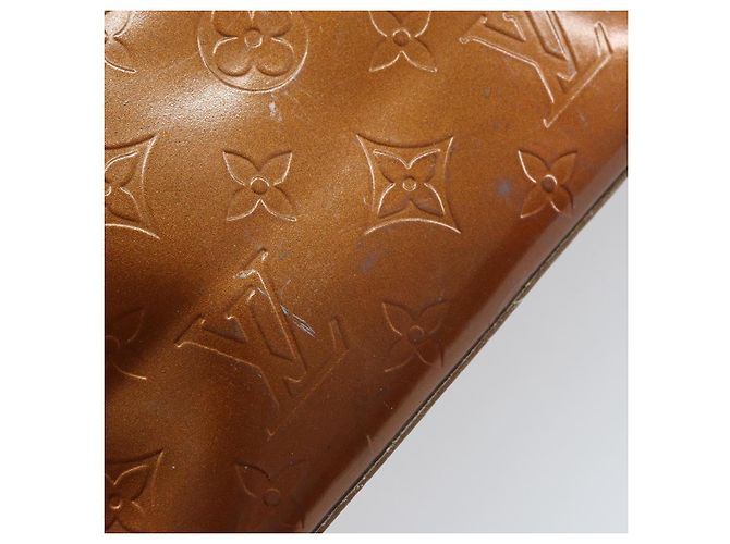 LOUIS VUITTON Borsa a Mano Monogram Vernis Reade PM Bronzo M91146 LV Auth gh1794 - vista 10
