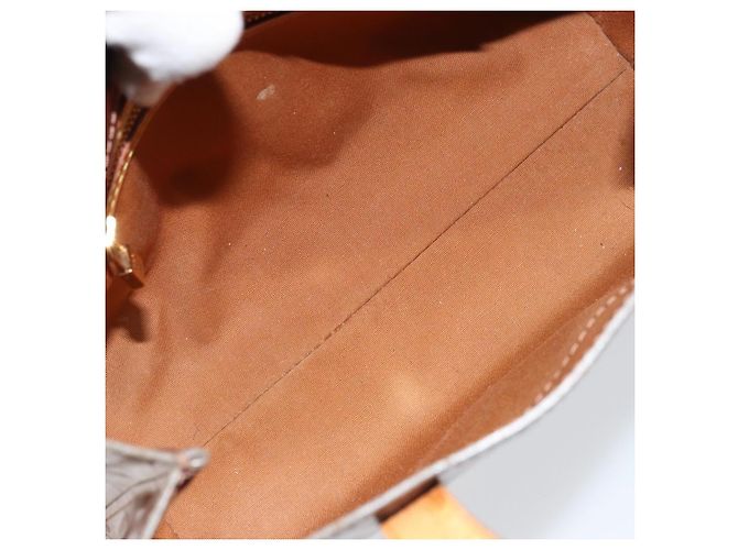 LOUIS VUITTON Borsa a Mano Monogram Vernis Reade PM Bronzo M91146 LV Auth gh1794 - vista 11