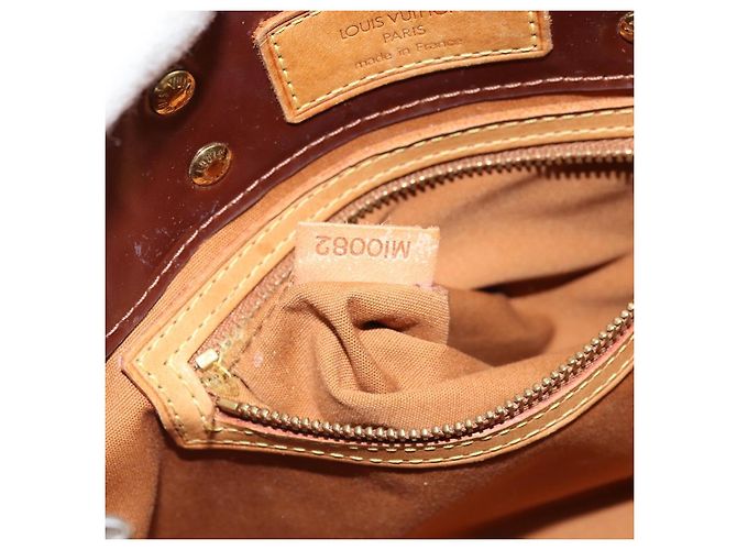 LOUIS VUITTON Borsa a Mano Monogram Vernis Reade PM Bronzo M91146 LV Auth gh1794 - vista 12