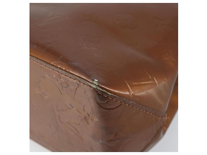 LOUIS VUITTON Borsa a Mano Monogram Vernis Reade PM Bronzo M91146 LV Auth gh1794 - vista 15