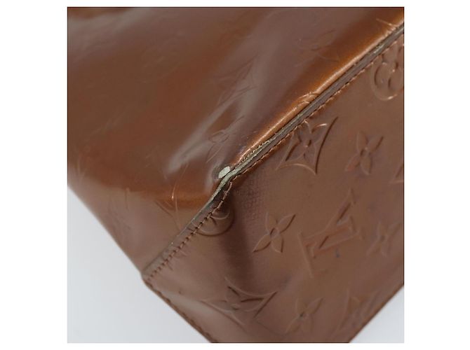 LOUIS VUITTON Borsa a Mano Monogram Vernis Reade PM Bronzo M91146 LV Auth gh1794 - vista 16