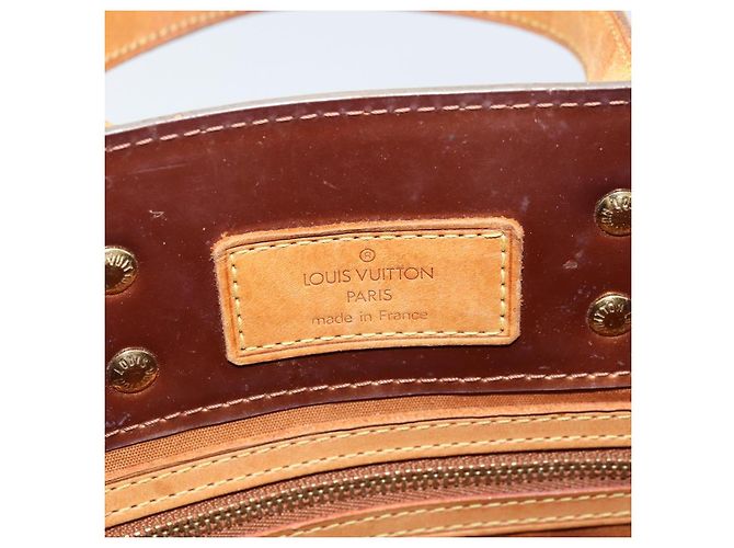 LOUIS VUITTON Borsa a Mano Monogram Vernis Reade PM Bronzo M91146 LV Auth gh1794 - vista 18