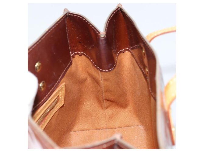 LOUIS VUITTON Borsa a Mano Monogram Vernis Reade PM Bronzo M91146 LV Auth gh1794 - vista 19