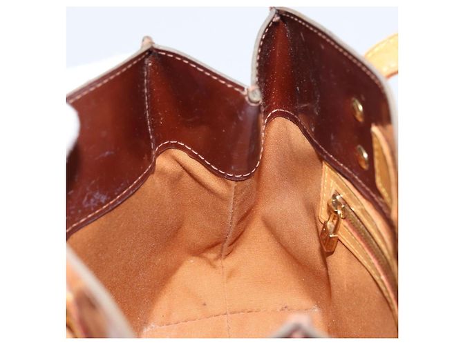 LOUIS VUITTON Borsa a Mano Monogram Vernis Reade PM Bronzo M91146 LV Auth gh1794 - vista 20