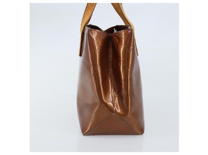 LOUIS VUITTON Borsa a Mano Monogram Vernis Reade PM Bronzo M91146 LV Auth gh1794 - vista 3