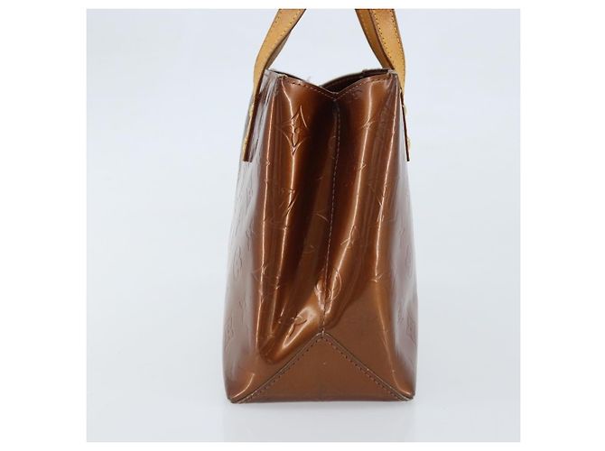 LOUIS VUITTON Borsa a Mano Monogram Vernis Reade PM Bronzo M91146 LV Auth gh1794 - vista 4