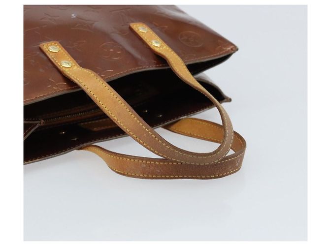 LOUIS VUITTON Borsa a Mano Monogram Vernis Reade PM Bronzo M91146 LV Auth gh1794 - vista 7