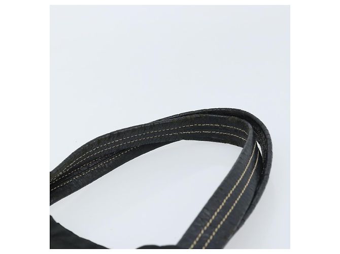 Borsa Tote Prada in nylon nero argento Auth 172974 - vista 8