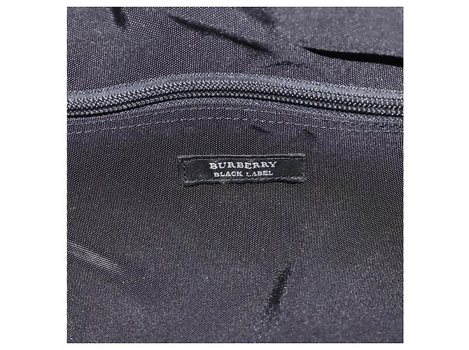 Borsa a mano Burberry Nova Check Black label nylon argento nero Auth bs33588 - vista 12
