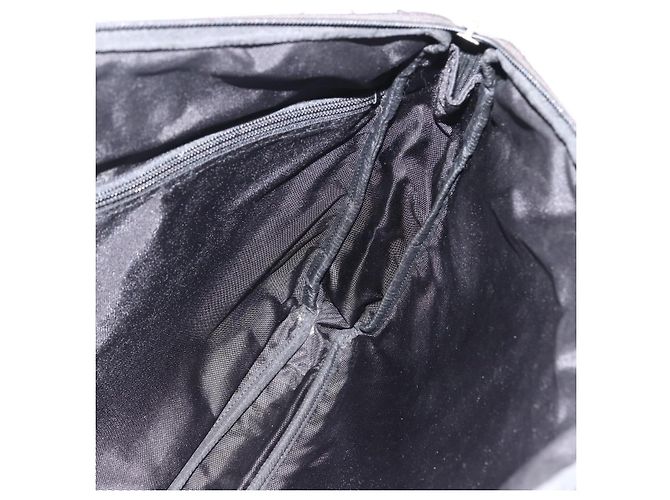 Borsa a mano Burberry Nova Check Black label nylon argento nero Auth bs33588 - vista 14