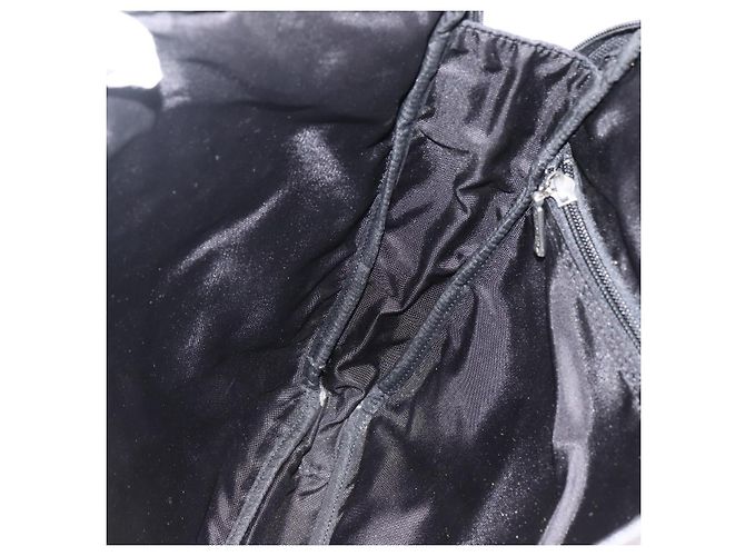 Borsa a mano Burberry Nova Check Black label nylon argento nero Auth bs33588 - vista 15