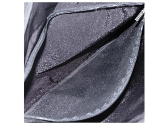 Borsa a mano Burberry Nova Check Black label nylon argento nero Auth bs33588 - vista 17