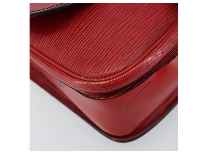 LOUIS VUITTON Borsa a Spalla Epi Cartesier MM Rossa M52247 LV Auth 172584 Rosso - vista 14