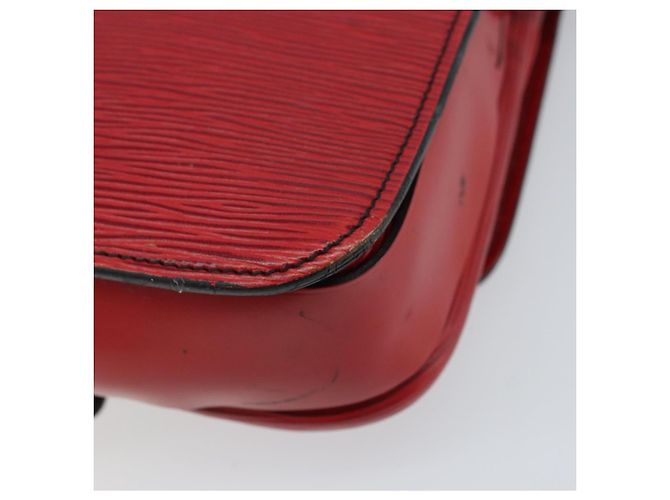 LOUIS VUITTON Borsa a Spalla Epi Cartesier MM Rossa M52247 LV Auth 172584 Rosso - vista 15