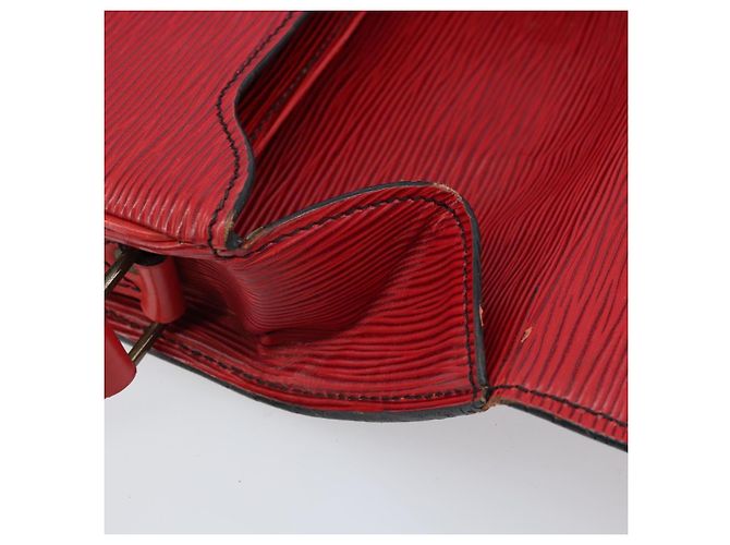 LOUIS VUITTON Borsa a Spalla Epi Cartesier MM Rossa M52247 LV Auth 172584 Rosso - vista 20